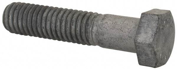 Value Collection - 3/8-16 Thread, 1-3/4" Length Under Head, Steel Hex Head Bolt - Hot Dipped Galvanized Coated, UNC Thread, ASTM A307, Grade 2 - Top Tool & Supply