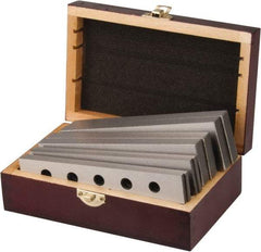 Value Collection - 8 Piece, 6 Inch Long Tool Steel Parallel Set - 1 to 1-3/4 Inch High, 3/16 to 1/2 Inch Thick, 55-62 RC Hardness, Sold as 4 Pair - Top Tool & Supply