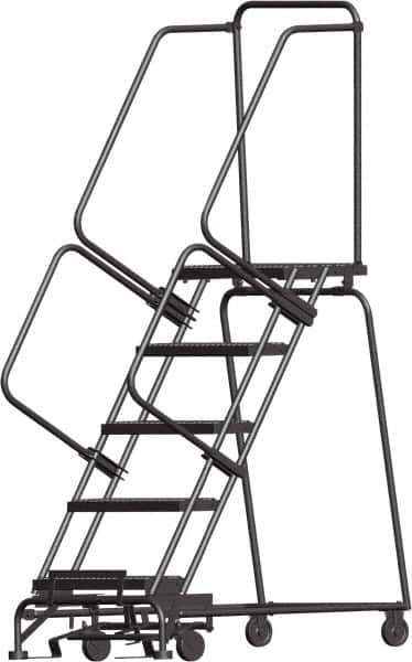 Ballymore - 83" 5 Step Ladder - 350 Lb Capacity, 50" Platform Height, 30" Base Width x 46" Depth, Expanded Metal Tread - Top Tool & Supply