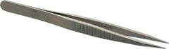 Erem - 4-3/4" OAL OOD-SA Precision Tweezers - Fine Straight Point - Top Tool & Supply