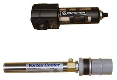 Vortec - 400 BTU per Hour, Vortex Enclosure Cooler without Thermostat - 1/8 NPT Thread, 8 Cubic Ft. per min - Top Tool & Supply