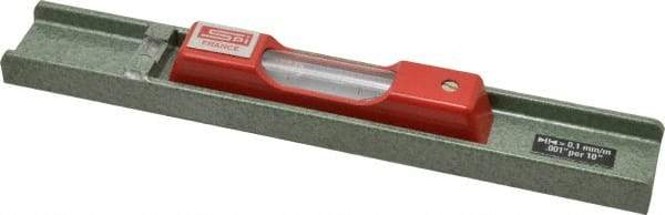 SPI - 8" Long, 0.001" Graduation Sensitivity per 10", 2 Vials, Machinists' Level - 1-3/32" Wide - Top Tool & Supply