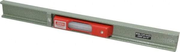 SPI - 12" Long, 0.0005" Graduation Sensitivity per 10", 2 Vials, Machinists' Level - 1-3/32" Wide - Top Tool & Supply