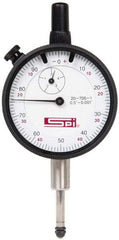 SPI - 1/2" Range, 0-100, 0-50-0 Dial Reading, 0.001" Graduation Dial Drop Indicator - 2-1/4" Dial, 0.1" Range per Revolution, Revolution Counter, Includes NPL Traceability Certification - Top Tool & Supply