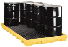 Eagle - 90 Gal Sump, 10,000 Lb Capacity, 8 Drum, Polyethylene Platform - 51-1/2" Long x 51-1/2, 102" Wide x 6-1/2" High - Top Tool & Supply