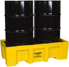 Eagle - 66 Gal Sump, 4,000 Lb Capacity, 2 Drum, Polyethylene Spill Deck or Pallet - 26-1/4" Long x 26-1/4, 51" Wide x 13-3/4" High - Top Tool & Supply