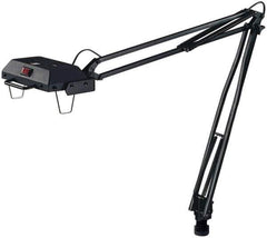 Electrix - 45 Inch, Articulated, Clamp on, Halogen, Black, General Purpose Task Light - 100 Watt, Nonmagnifying - Top Tool & Supply