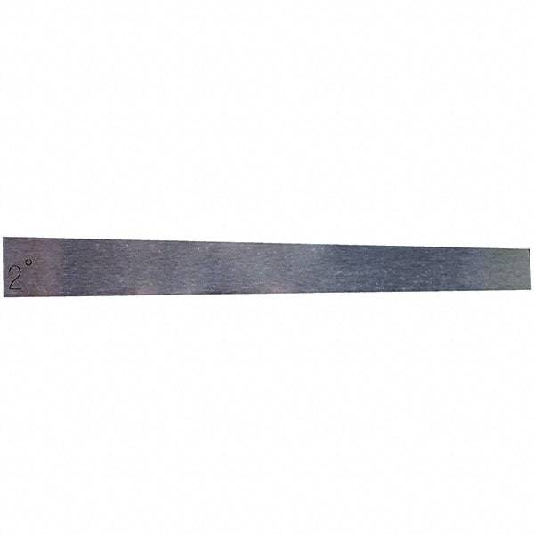 Value Collection - 2° Angle, 3 Inch Long, Angle Block - 55 RC Hardness - Top Tool & Supply