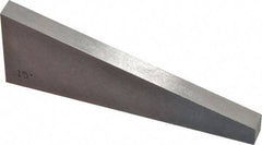 Value Collection - 15° Angle, 3 Inch Long, Angle Block - 55 RC Hardness - Top Tool & Supply