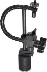 Flexbar - 25 Lb Magnetic Force, Fine Adjustment Indicator Positioner & Holder with Base - Post & Flexible Arm, Round Base, 1-1/8" Base Diam, 1-3/8" Base Height - Top Tool & Supply