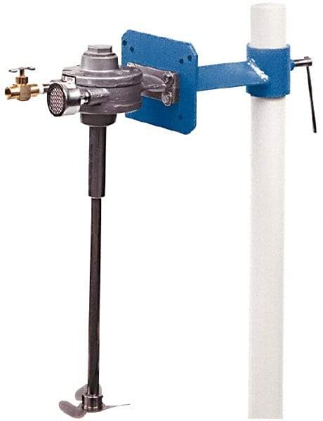 Neptune Mixer - 50 to 80 psi Air Pressure, 5 Gallon Mixing Capacity, 1/4 to 1/2 hp, Pipe Clamp, Air Powered Mixer - 24 Inch Long Shaft, Compatible with Pail Container - Top Tool & Supply