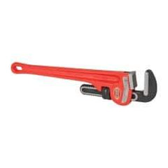 Ridgid - 18" Cast Iron Straight Pipe Wrench - 2-1/2" Pipe Capacity - Top Tool & Supply