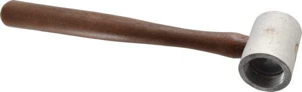 Made in USA - 2 Lb Head 2" Face Plastic Split Head Hammer without Faces - Wood Handle - Top Tool & Supply