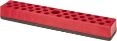 Value Collection - 37 Piece Capacity Magnetic Hex Bit Holder - 1/4" Drive, Red - Top Tool & Supply