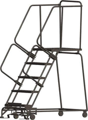 Ballymore - 83" 5 Step Ladder - 450 Lb Capacity, 50" Platform Height, 30" Base Width x 56" Depth, Expanded Metal Tread - Top Tool & Supply