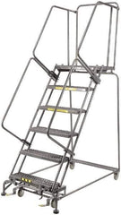 Ballymore - 93" 6 Step Ladder - 450 Lb Capacity, 60" Platform Height, 24" Base Width x 56" Depth, Expanded Metal Tread - Top Tool & Supply