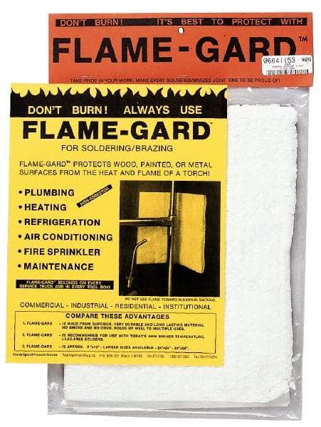 Made in USA - 50 Inch Long x 24 Inch Wide, Flame-Gard Non-Asbestos Roll - Exact Industrial Supply