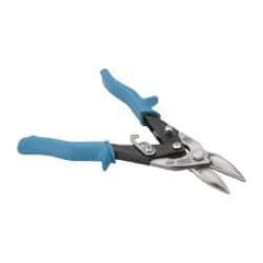 Wiss - 1-3/8" Length of Cut, Left Pattern Aviation Snip - 9-3/4" OAL, Nonslip Textured Grip Handle - Top Tool & Supply