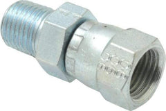 Eaton - 3/8" Tube OD, 37° Steel Flared Tube Female JIC 37° Swivel to Male Pipe Adapter - 1/4 NPT - Top Tool & Supply