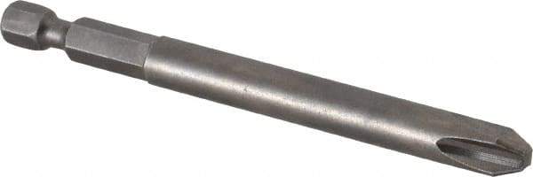 Apex - #3 Phillips Screwdriver Bit - 1/4" Hex Drive, 3-1/2" OAL - Top Tool & Supply