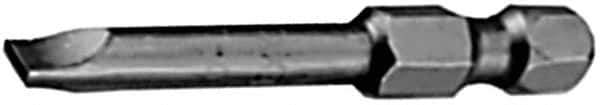 Apex - 0.275" Slotted Screwdriver Bit - 1/4" Hex Drive, 3-1/2" OAL - Top Tool & Supply