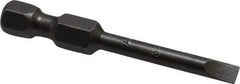 Apex - 0.154" Slotted Screwdriver Bit - 1/4" Hex Drive, 1-15/16" OAL - Top Tool & Supply