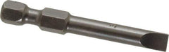 Apex - 0.215" Slotted Screwdriver Bit - 1/4" Hex Drive, 1-15/16" OAL - Top Tool & Supply