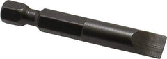 Apex - 0.275" Slotted Screwdriver Bit - 1/4" Hex Drive, 1-15/16" OAL - Top Tool & Supply