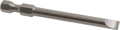 Apex - 0.215" Slotted Screwdriver Bit - 1/4" Hex Drive, 2-3/4" OAL - Top Tool & Supply