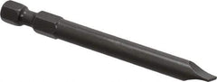 Apex - 1/4" Slotted Screwdriver Bit - 1/4" Hex Drive, 2-3/4" OAL - Top Tool & Supply