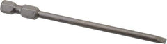 Apex - 0.154" Slotted Screwdriver Bit - 1/4" Hex Drive, 3-1/2" OAL - Top Tool & Supply