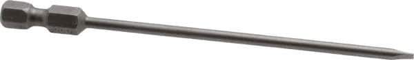 Apex - 0.122" Slotted Screwdriver Bit - 1/4" Hex Drive, 4" OAL - Top Tool & Supply