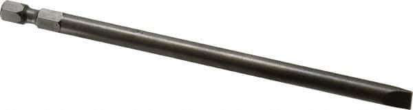 Apex - 1/4" Slotted Screwdriver Bit - 1/4" Hex Drive, 5" OAL - Top Tool & Supply