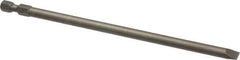 Apex - 1/4" Slotted Screwdriver Bit - 1/4" Hex Drive, 6" OAL - Top Tool & Supply