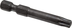 Apex - T30 Torx Bit - 1/4" Hex Drive, 1-15/16" OAL - Top Tool & Supply