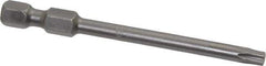 Apex - T20 Torx Bit - 1/4" Hex Drive, 2-3/4" OAL - Top Tool & Supply