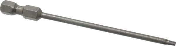 Apex - T8 Torx Bit - 1/4" Hex Drive, 3-1/2" OAL - Top Tool & Supply