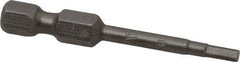 Apex - 3/32" Hex Bit - 1/4" Hex Drive, 1-15/16" OAL - Top Tool & Supply