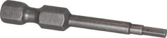 Apex - 2.5mm Hex Bit - 1/4" Hex Drive, 1-15/16" OAL - Top Tool & Supply