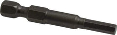 Apex - 4mm Hex Bit - 1/4" Hex Drive, 1-15/16" OAL - Top Tool & Supply