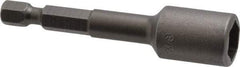 Apex - 3/8" Magnetic Nutsetter - 1/4" Hex Drive, 2-9/16" OAL, 9/16" Socket Nose Diam - Top Tool & Supply