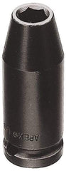 Apex - 3/8" Drive 11/16" Standard Impact Socket - 6 Points, 1-1/2" OAL - Top Tool & Supply