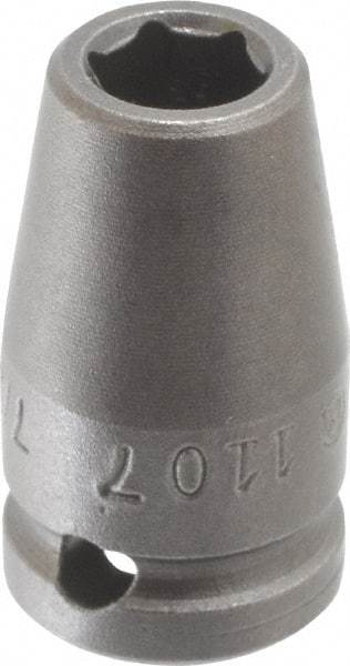 Apex - 1/4" Drive 7/32" Standard Tapered Impact Socket - 6 Points, 7/8" OAL - Top Tool & Supply