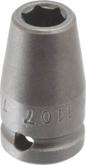 Apex - 1/4" Drive 7/32" Standard Tapered Impact Socket - 6 Points, 7/8" OAL - Top Tool & Supply