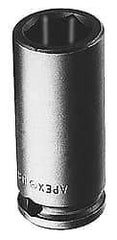 Apex - 3/8" Drive 1/2" Standard Magnetic Impact Socket - 6 Points, 1-1/2" OAL - Top Tool & Supply