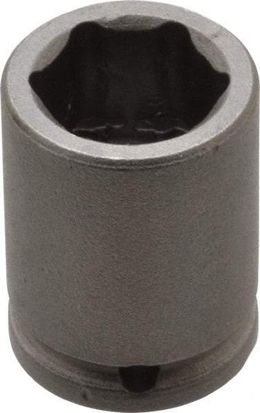 Apex - 1/4" Drive 1/2" Standard Impact Socket - 6 Points, 1" OAL - Top Tool & Supply