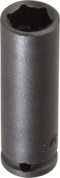 Apex - 1/4" Drive 3/8" Deep Impact Socket - 6 Points, 1-3/4" OAL - Top Tool & Supply