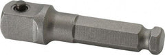 Apex - 3/8" Square Size Hex to Square Extension - 5/16" Hex Drive, 2" OAL - Top Tool & Supply