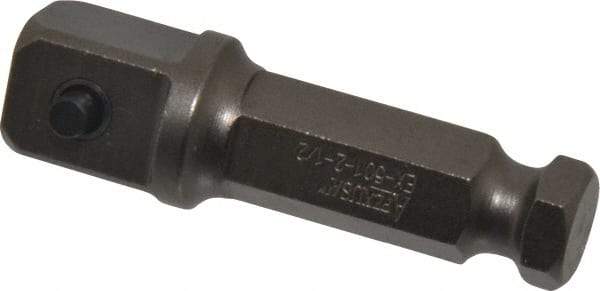 Apex - 1/2" Square Size Hex to Square Extension - 7/16" Hex Drive, 2" OAL - Top Tool & Supply