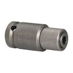 Apex - 1/2 Socket Drive to 1/4 Hex Female Quick-Release Square-Drive to Hex Bit Adapter - 2-1/8" OAL - Top Tool & Supply